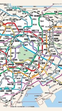 东京地铁路线图截图