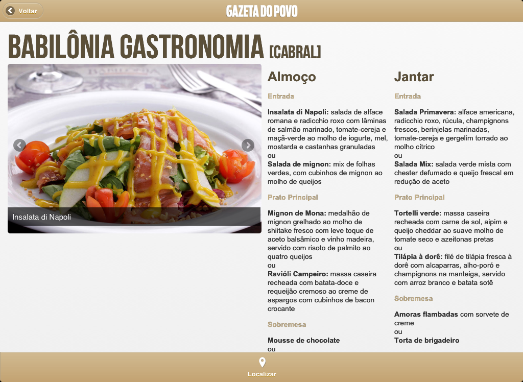 RestaurantWeek Gazeta do Povo截图7