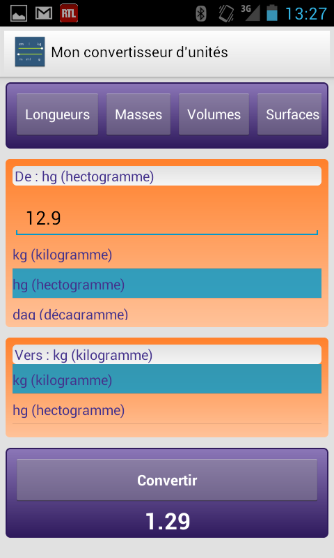 Mon convertisseur d'unités截图6