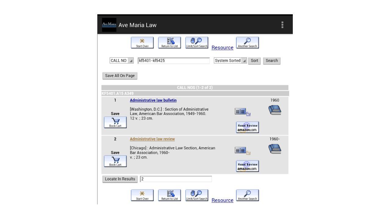 Ave Maria Law Virtual Library截图4