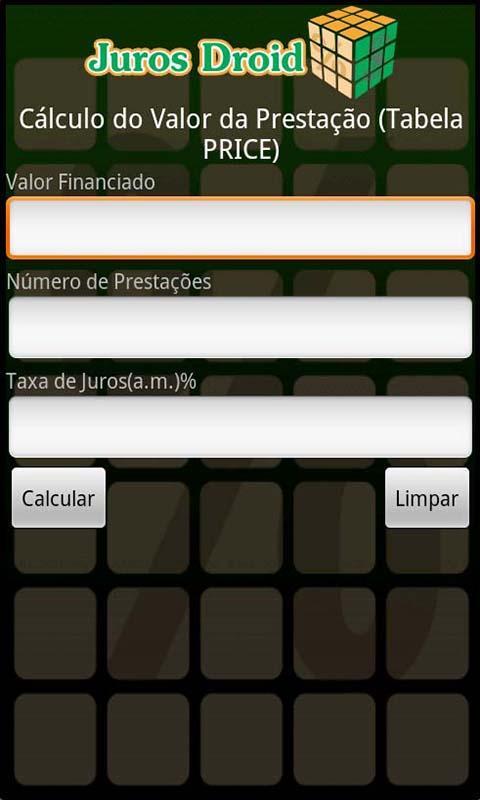 Calculadora Juros Droid截图2