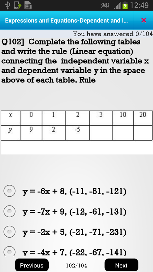 第六届数学 - 表达式和方程截图8