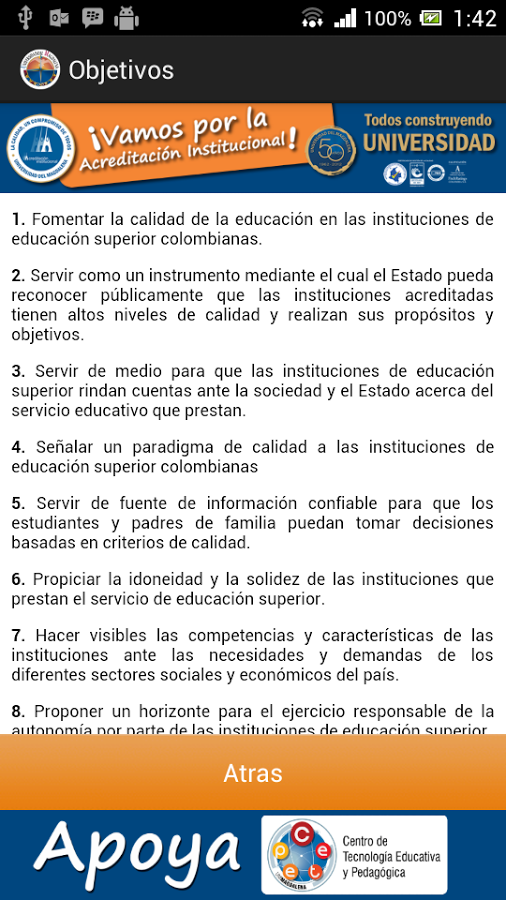 Acreditación Institucional截图2