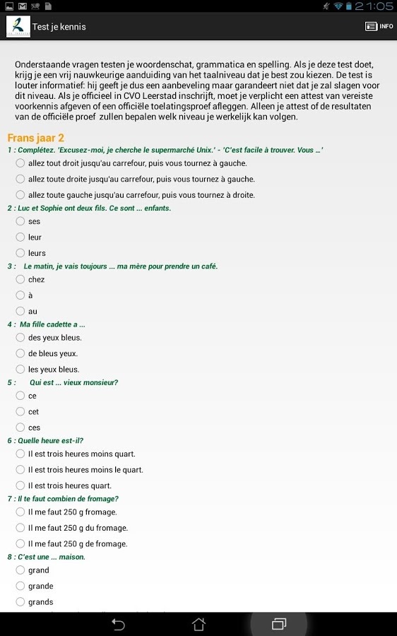 CVO-Leerstad Test je kennis截图3