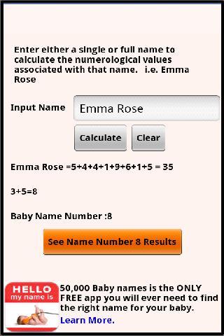 Baby Names Numerology截图1