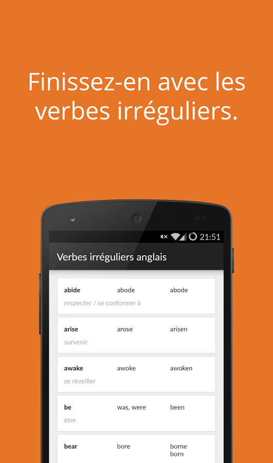 Verbes irréguliers anglais截图2