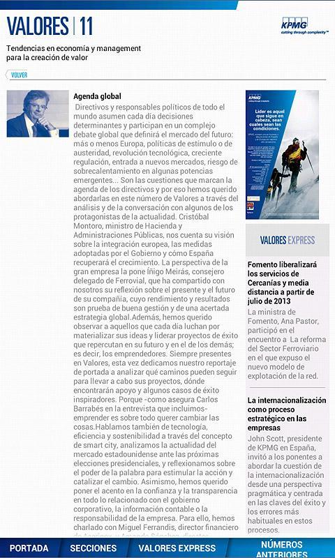 Revista Valores Tablet截图3