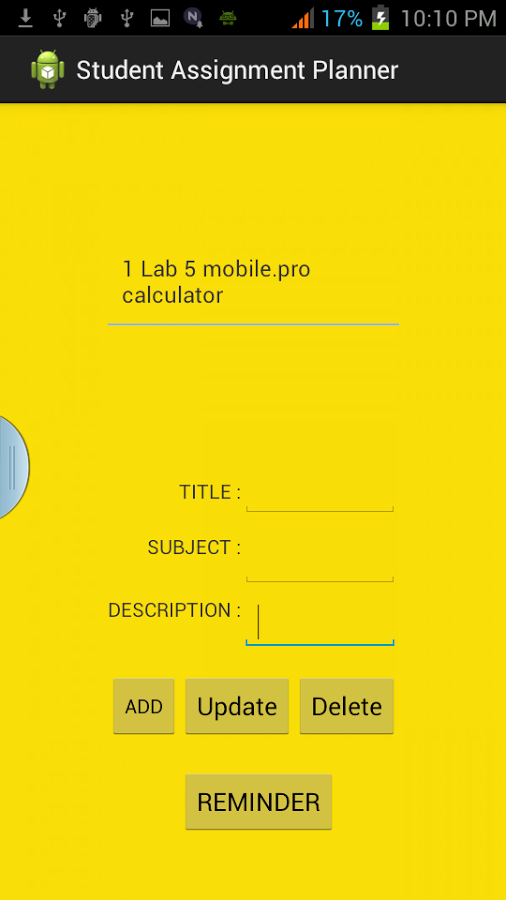 STUDENT ASSIGNMENT PLANNER截图2