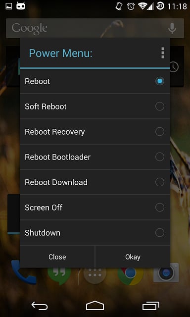 重新启动小部件 Reboot Menu Widget *ROOT截图2