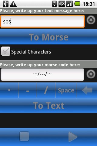 莫尔斯DROID截图2