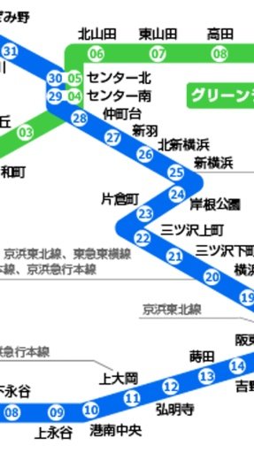 横浜市営地下鉄路线図截图1