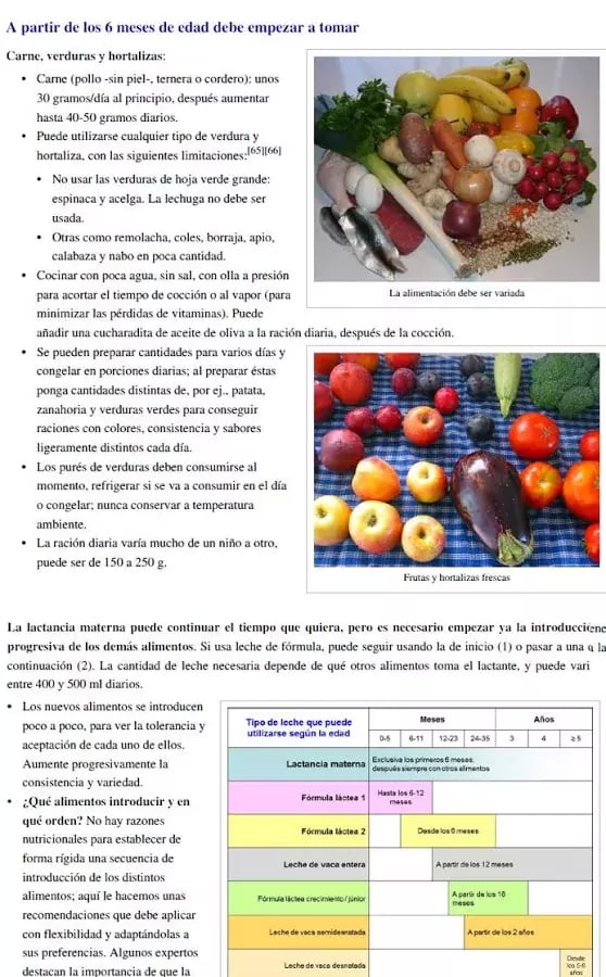 Alimentaci&oacute;n y infantil截图1