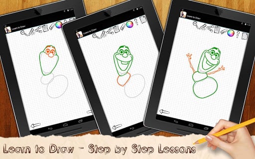 Drawing Lessons Ollaf Frozen截图4