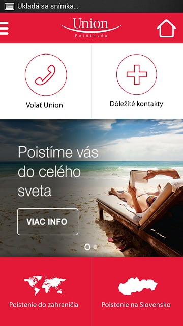 Union mobiln&eacute; SMS poistenie截图4