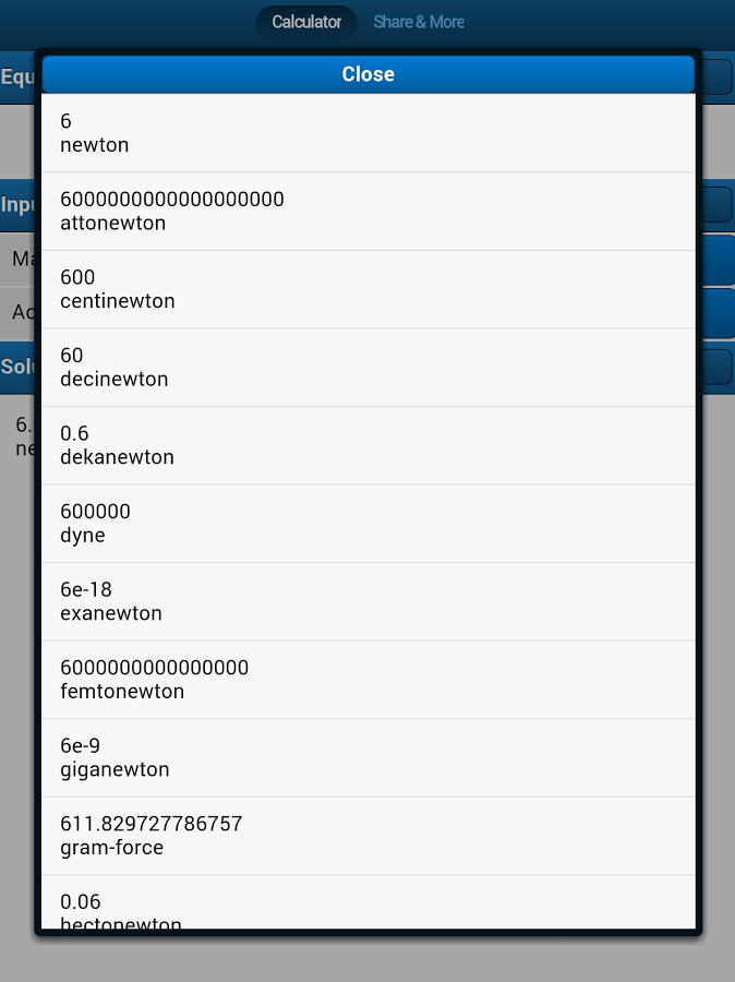 Force Equation Calculator截图3