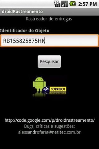 droidRastreamento tracking截图1