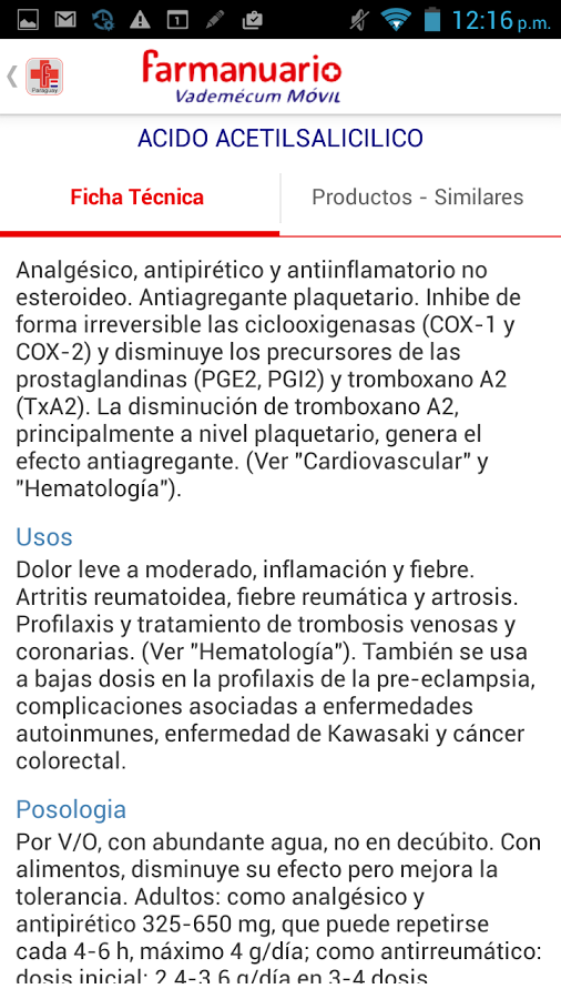 Vademécum Farmanuario Paraguay截图3