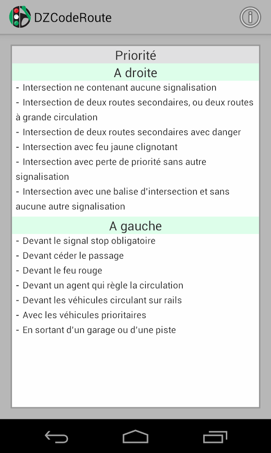 Code de la route Algérie截图9