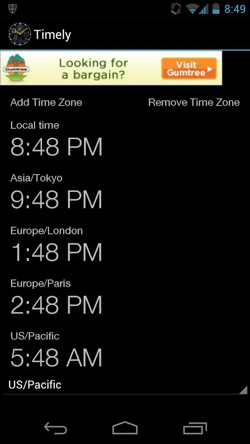 Timely World Time Converter截图1