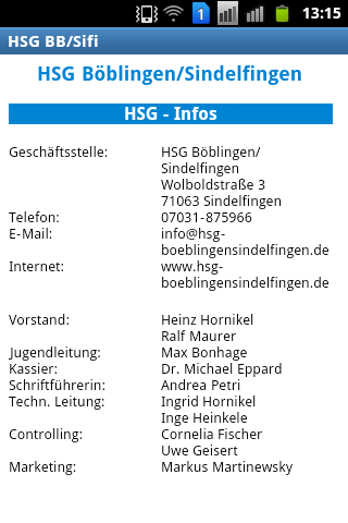 HSG Böblingen/Sindelfingen截图2