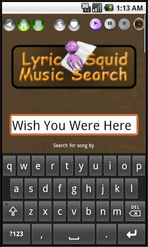 Lyric Squid Music Search Free截图1