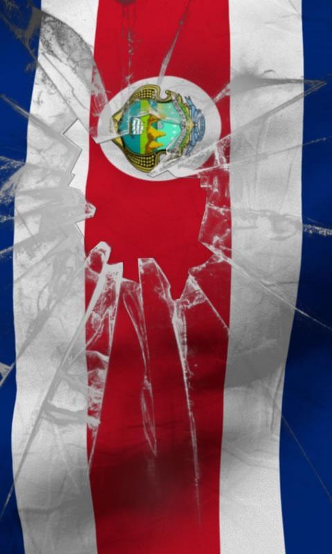 Costa rica flag lwp Free截图1