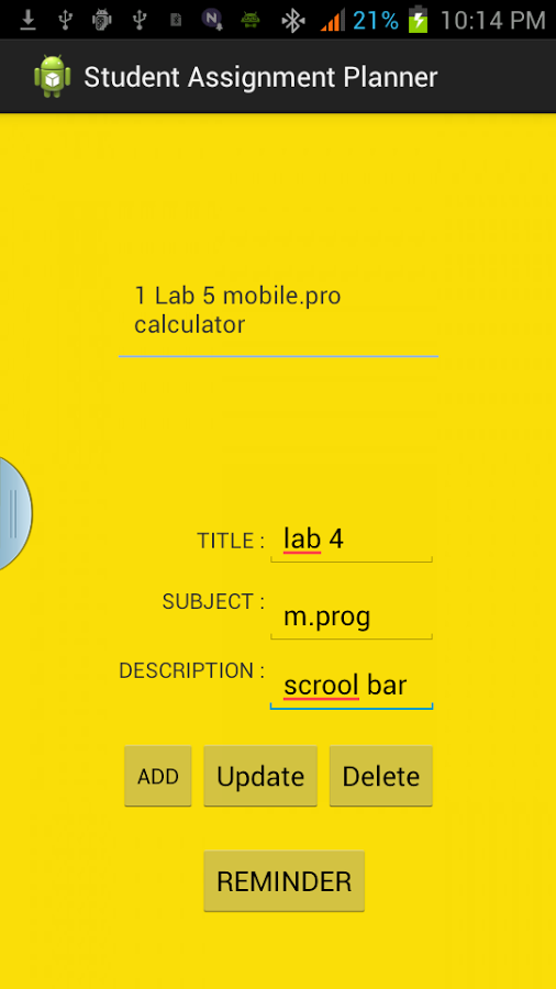 STUDENT ASSIGNMENT PLANNER截图3