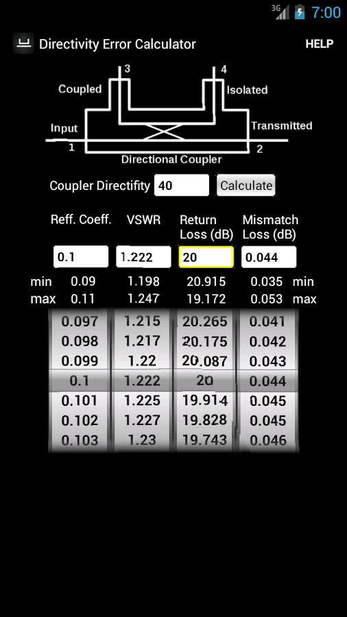 SWR Calculator beta截图2