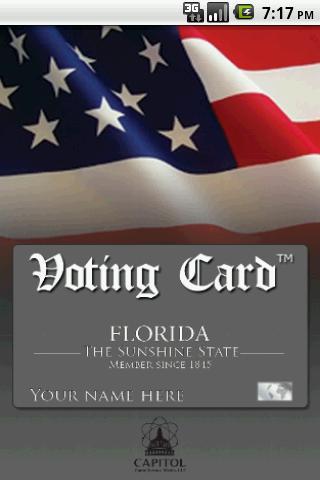 Voting Card Florida Politics截图1