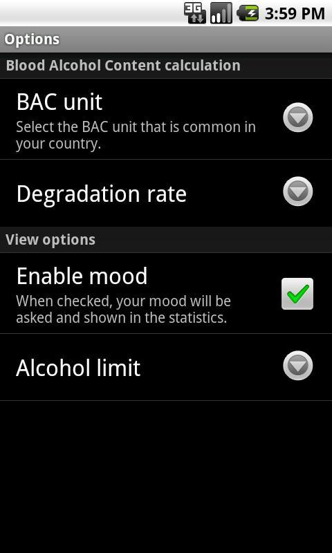 Easy Alcohol Calculator截图5