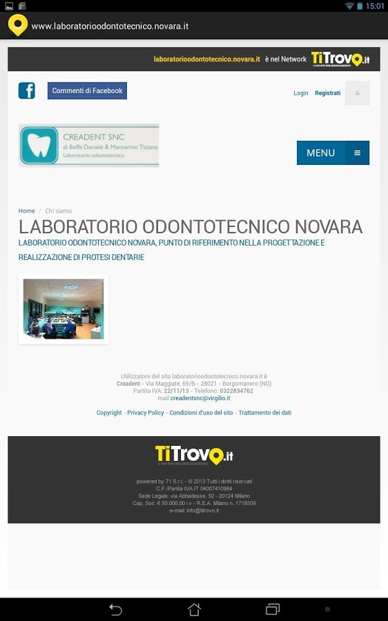 Lab Odontotecnico Novara截图2