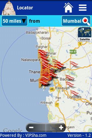 Jain Temples on GPS Map截图1