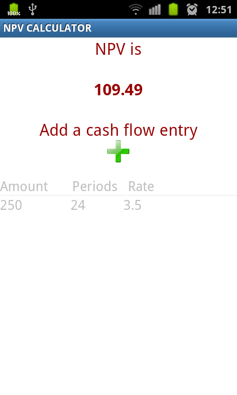 Net Present Value Calculator截图5