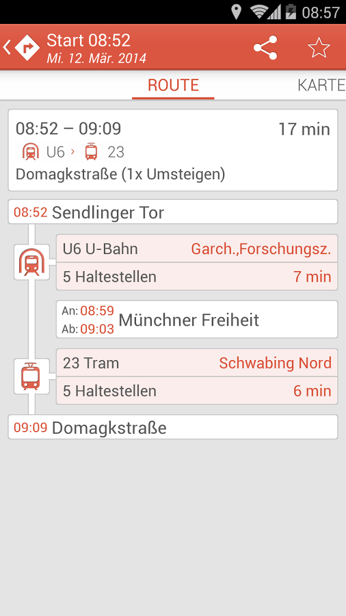 nextstop München MVG Fahrplan截图6