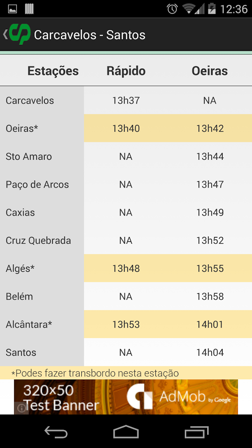 Próximo Comboio Cascais截图4