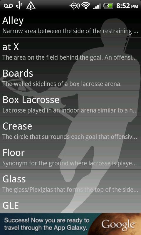 Lacrosse Dictionary截图2