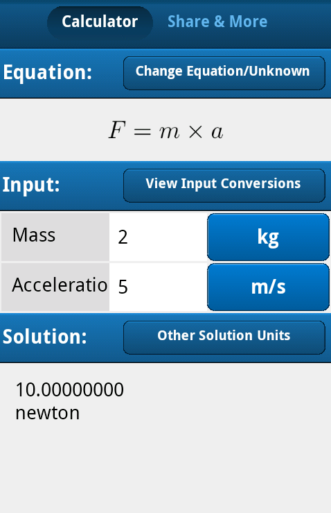 Force Equation Calculator截图7