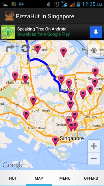 PizzaHut Locator for Singapore截图2