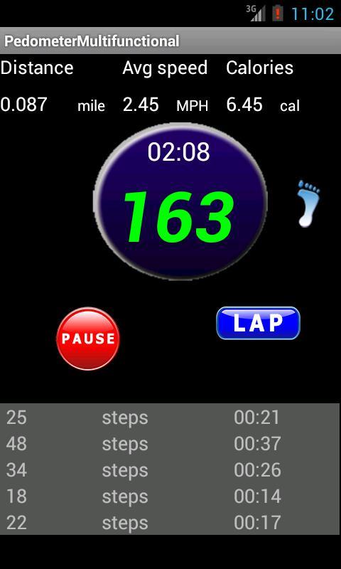 Pedometer Multifunctional Free截图1