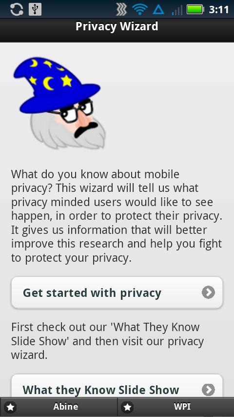 Privacy Wizard截图1