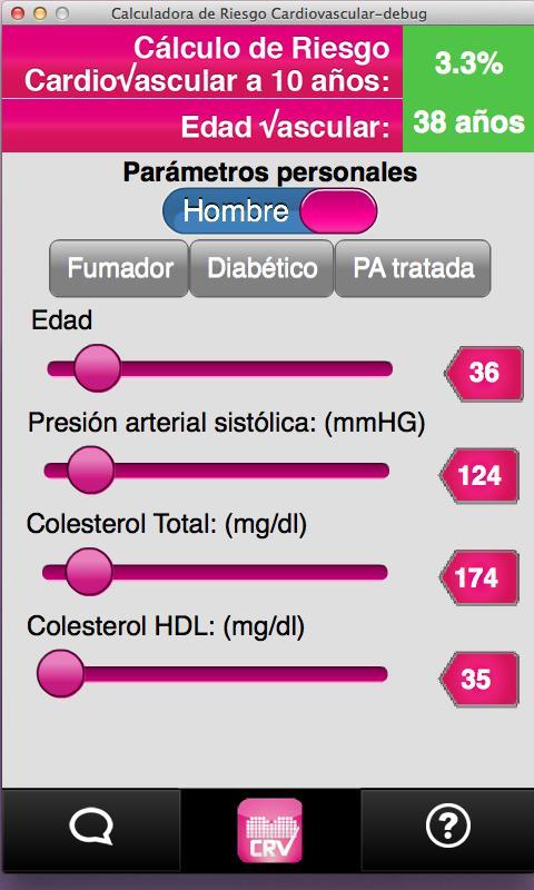 Calculadora riesgo CV截图1