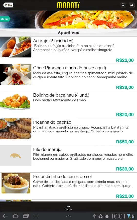 Manatí Restaurante Tablet截图3