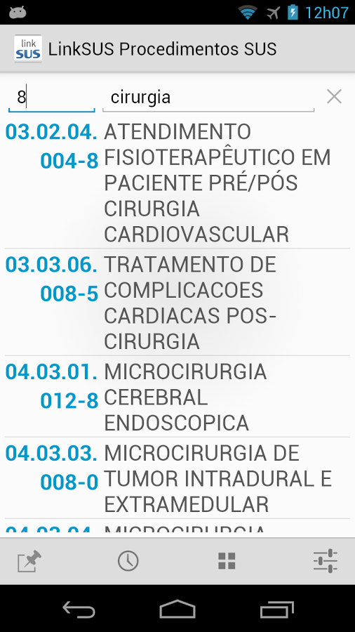 LinkSUS - Procedimentos do SUS截图2