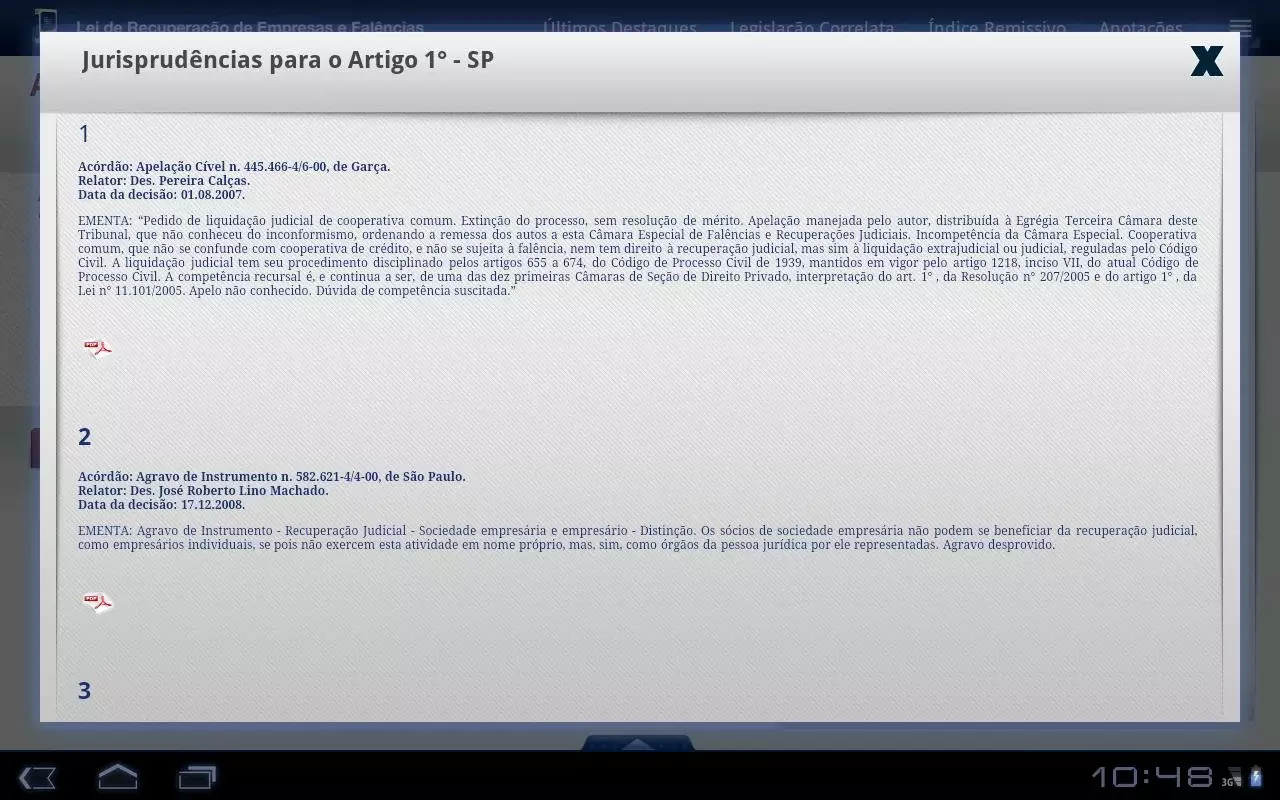 Lei de Falências 2a Ed. Tablet截图2