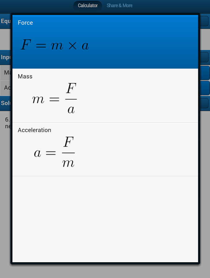 Force Equation Calculator截图5