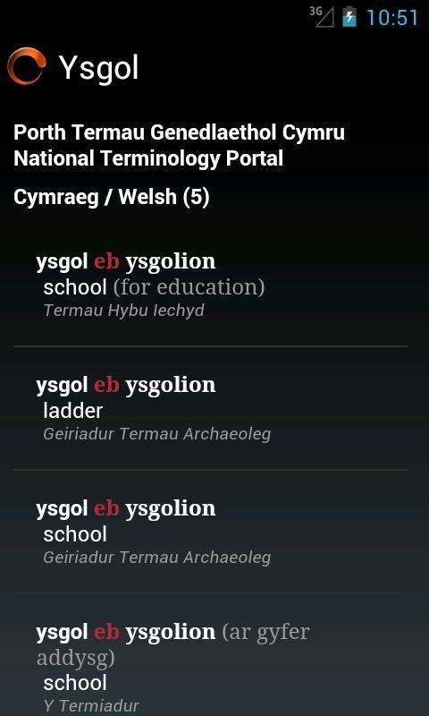 Ap Geiriaduron Cymraeg/Welsh截图6