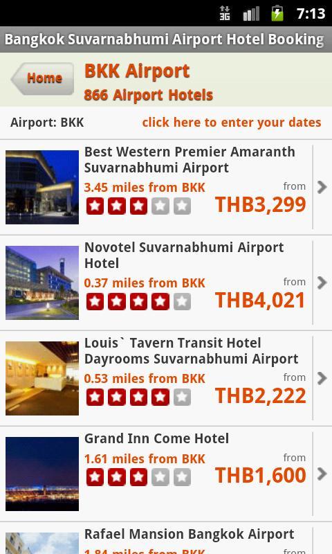 Hotels Near Bangkok Airport截图1