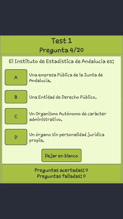 TestOpos Estatuto de Andalucía截图11