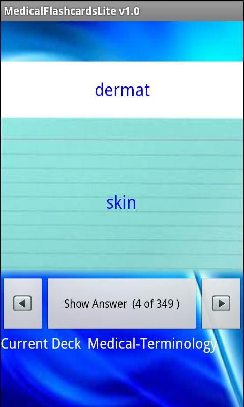 Medical Flashcards Lite截图2