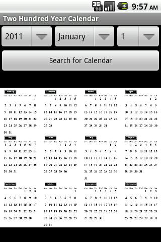 Two Hundred Year Calendar截图1